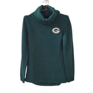 NFL Green Bay Packers Green Turtleneck Sweater Size M